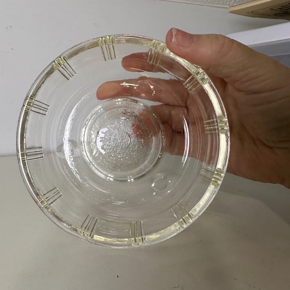 Vintage Little Princess Clear Glass Bundt‎ Pan Fluted Cake Mold Small 6 Inch